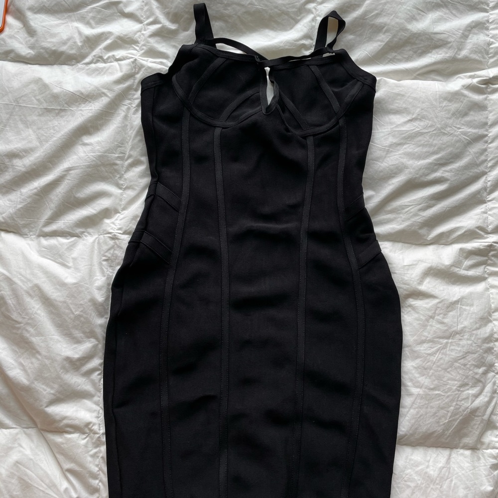 COPY - House of CB mini black bandage dress